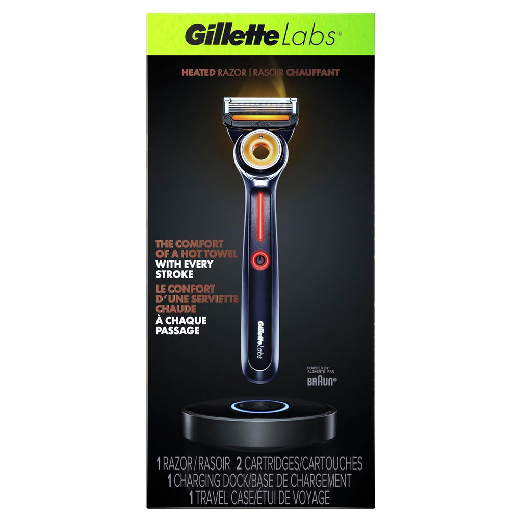 Gillette - Maquinilla de afeitar térmica para hombre, kit de afeita...