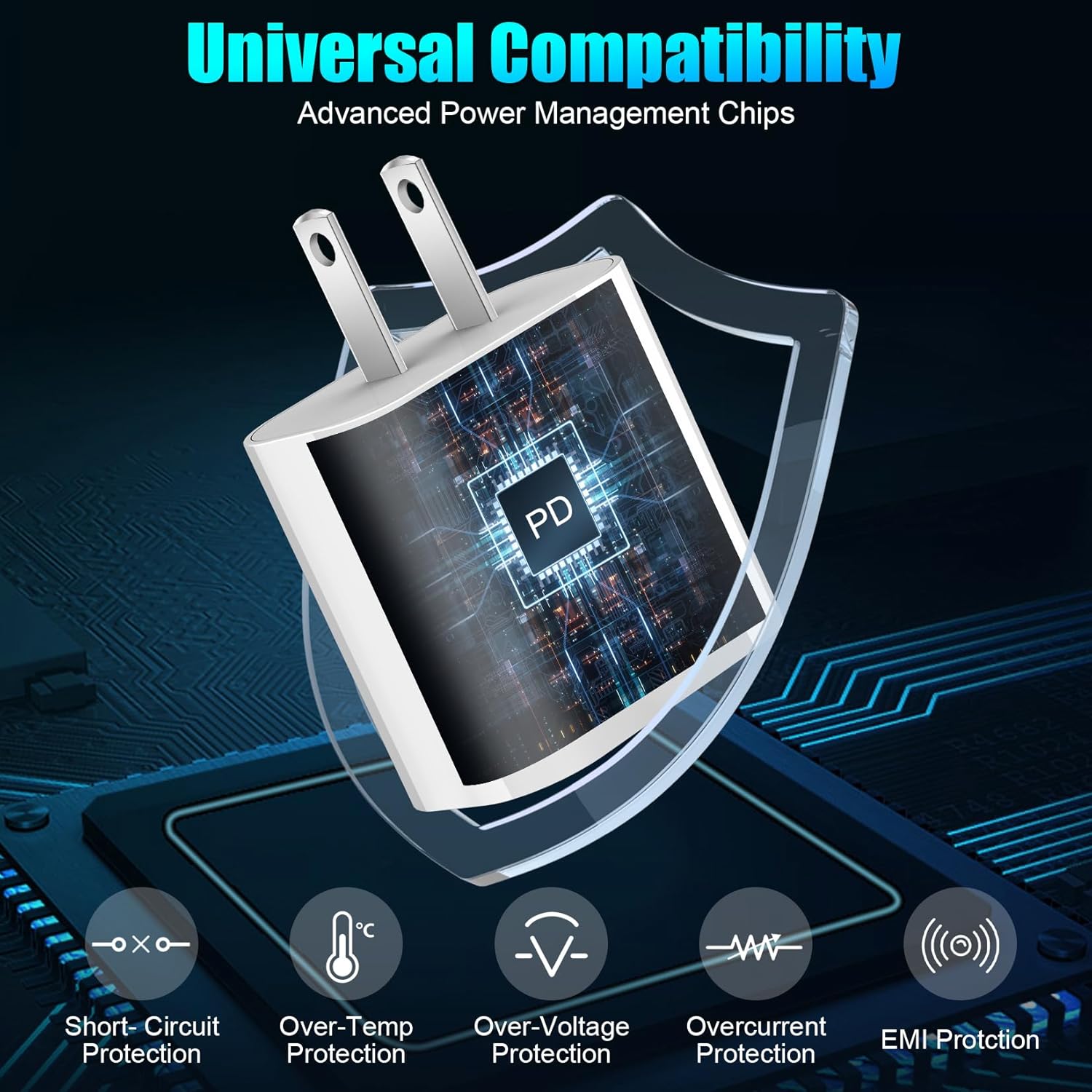 Carga Rápida para iPhone 16 15 Cargador, Paquete de 2 Cargador USB...