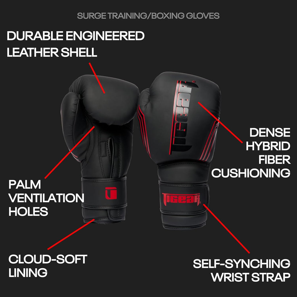 Tigear Surge Pro - Guantes de boxeo para hombres, mujeres y niños |...