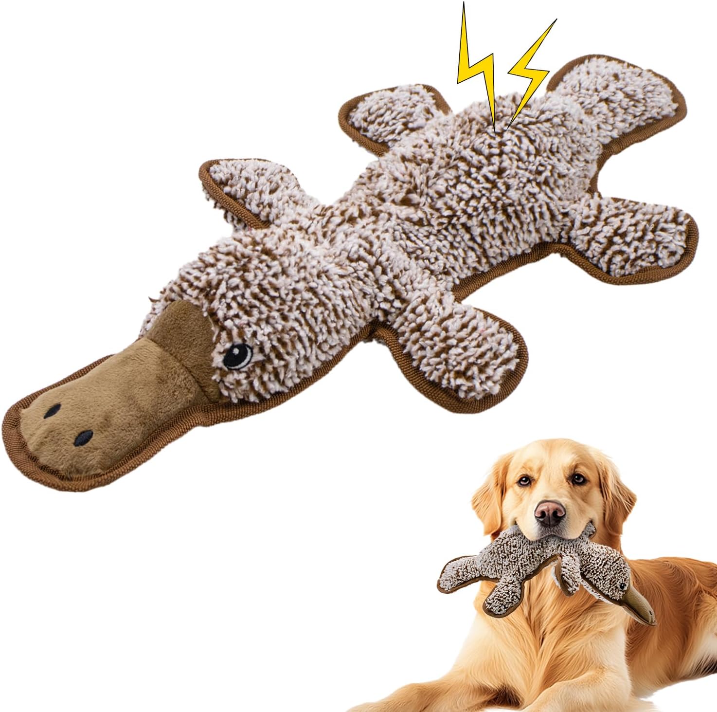 MAOOOOB Juguetes chirriantes para perros sin relleno, juguetes mast...