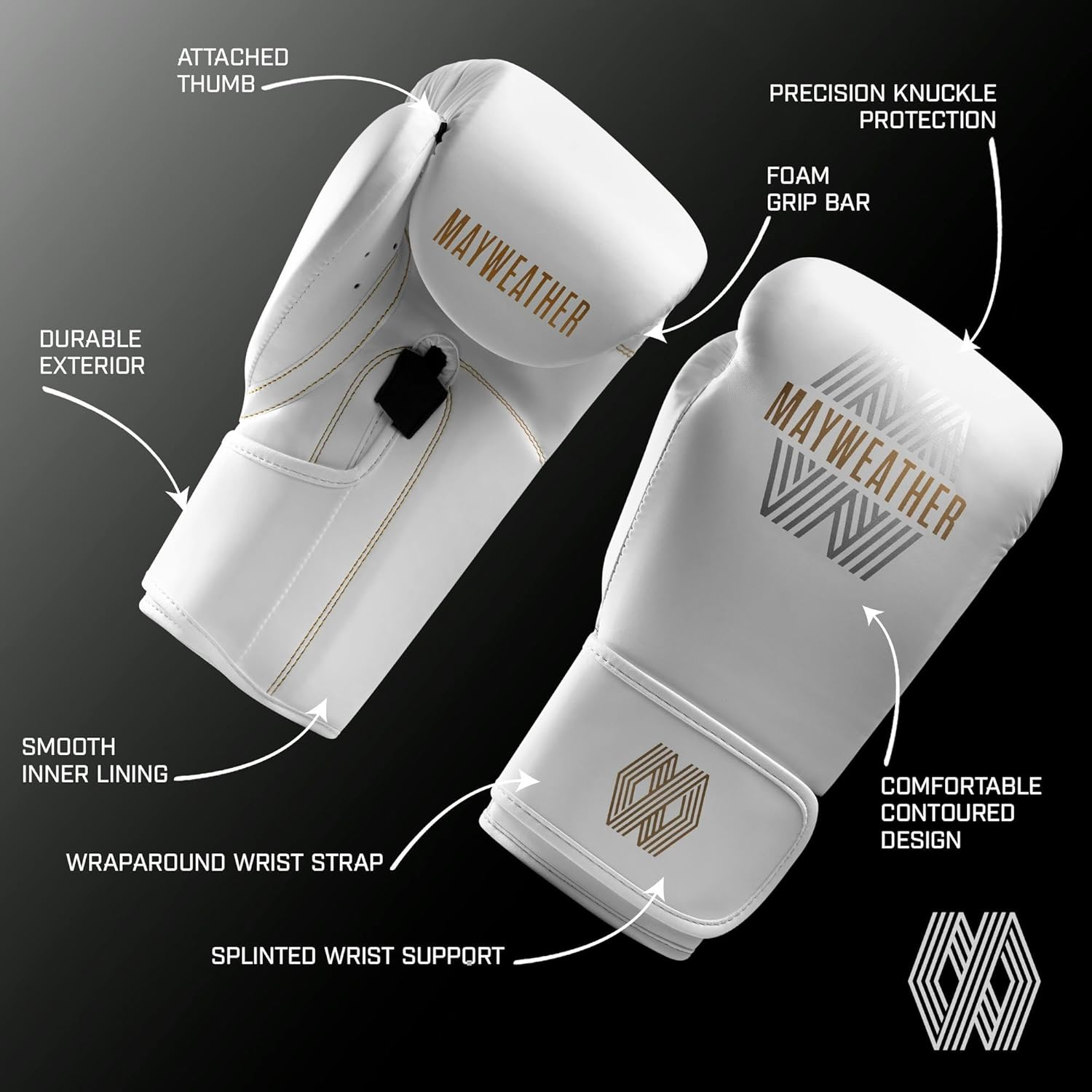 Mayweather Core - Guantes de boxeo para hombres y mujeres, guantes...