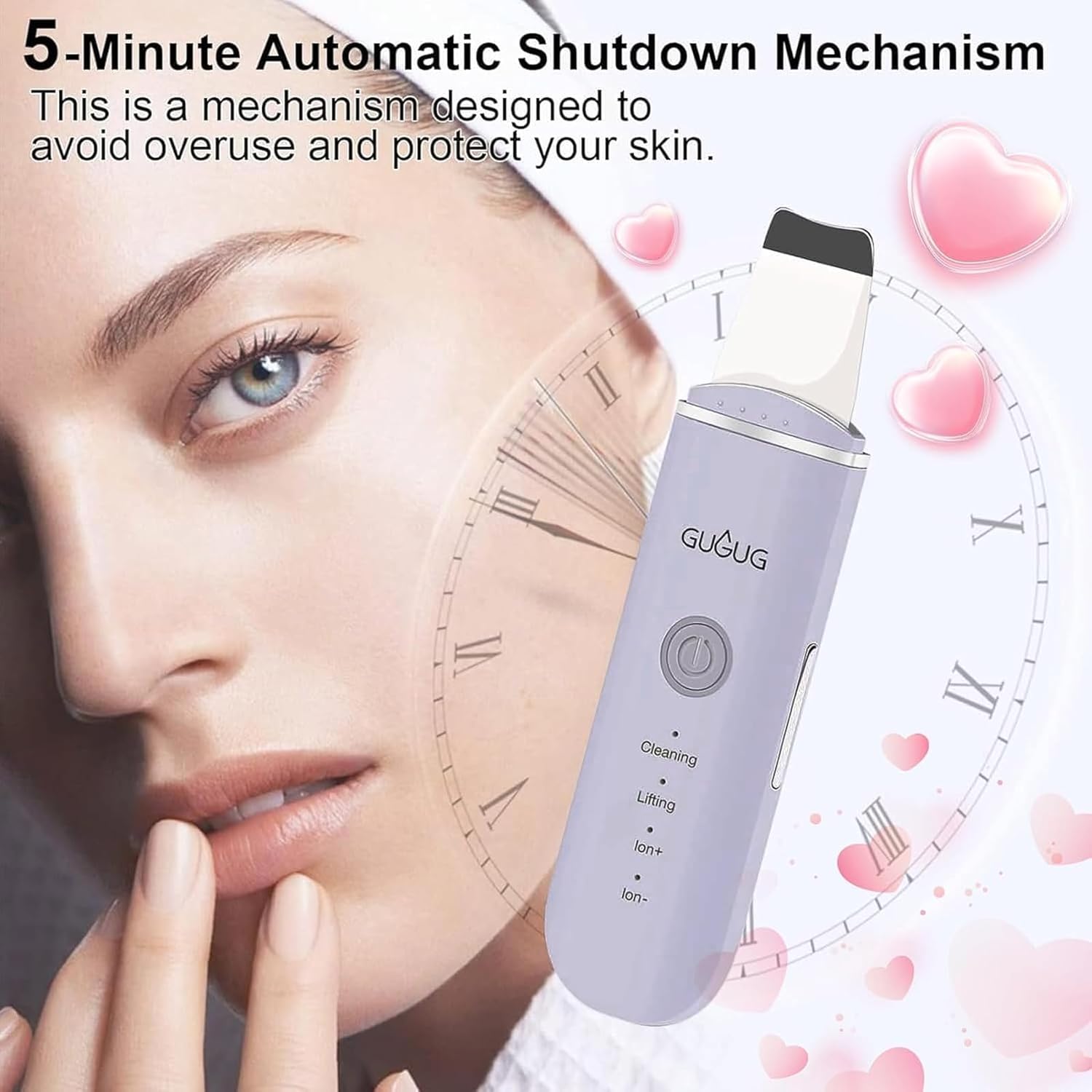 GUGUG - Espátula para la piel, espátula facial, limpiador de poros,...