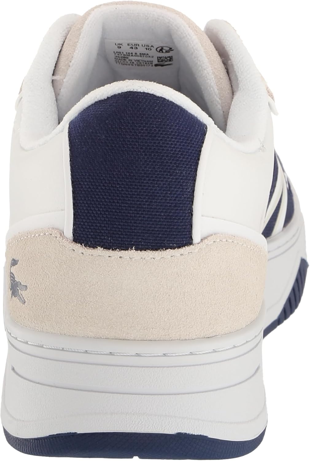 Lacoste Tenis L001 para hombre, blanco\/azul marino, 12
