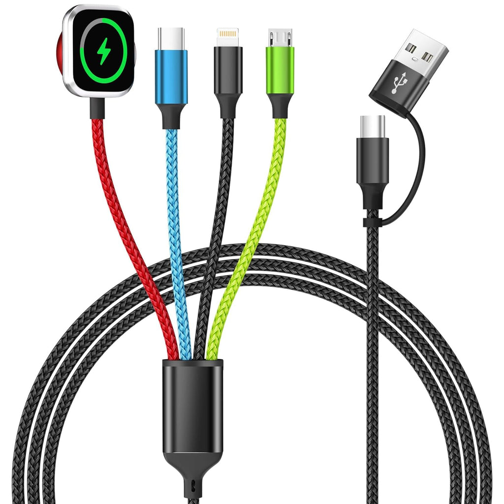 Firsting Travel Essentials - Cable de carga múltiple 4 en 2 para iW...