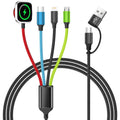 Firsting Travel Essentials - Cable de carga múltiple 4 en 2 para iW...