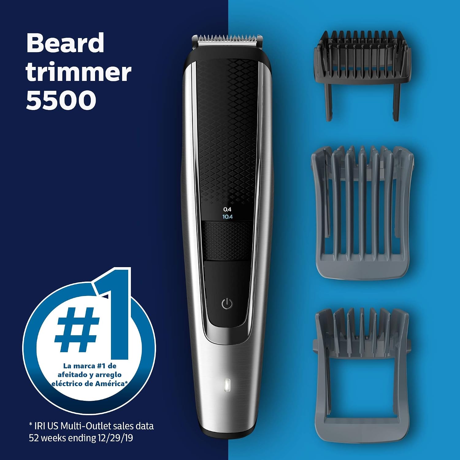 Norelco Philips BT5511\/49 - Cortadora de barba y cortapelos serie...