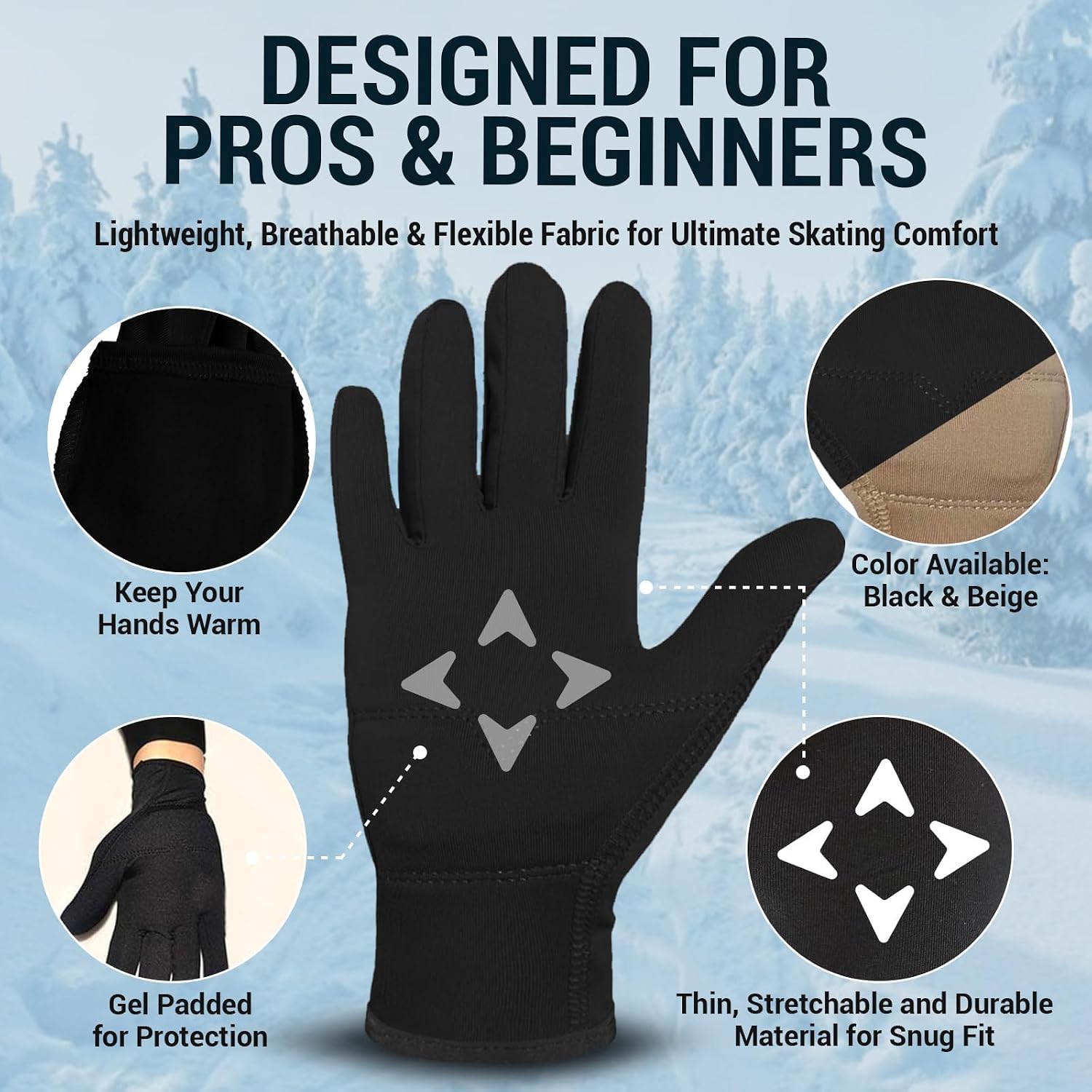 Kami-So Figure Skating Gloves for Competition & Practice | Skate Tr...