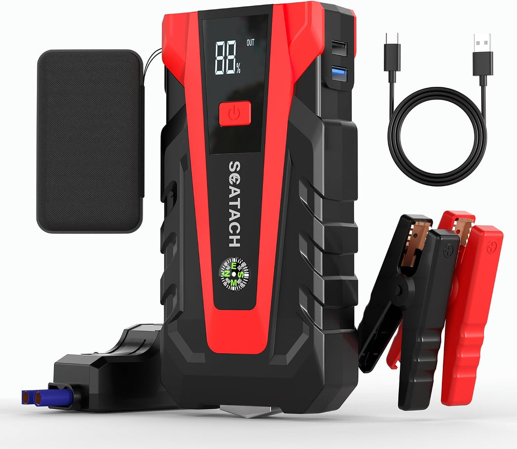 Scatach Jump Starter, 6000A batería Jumper Starter Caja de salto po...