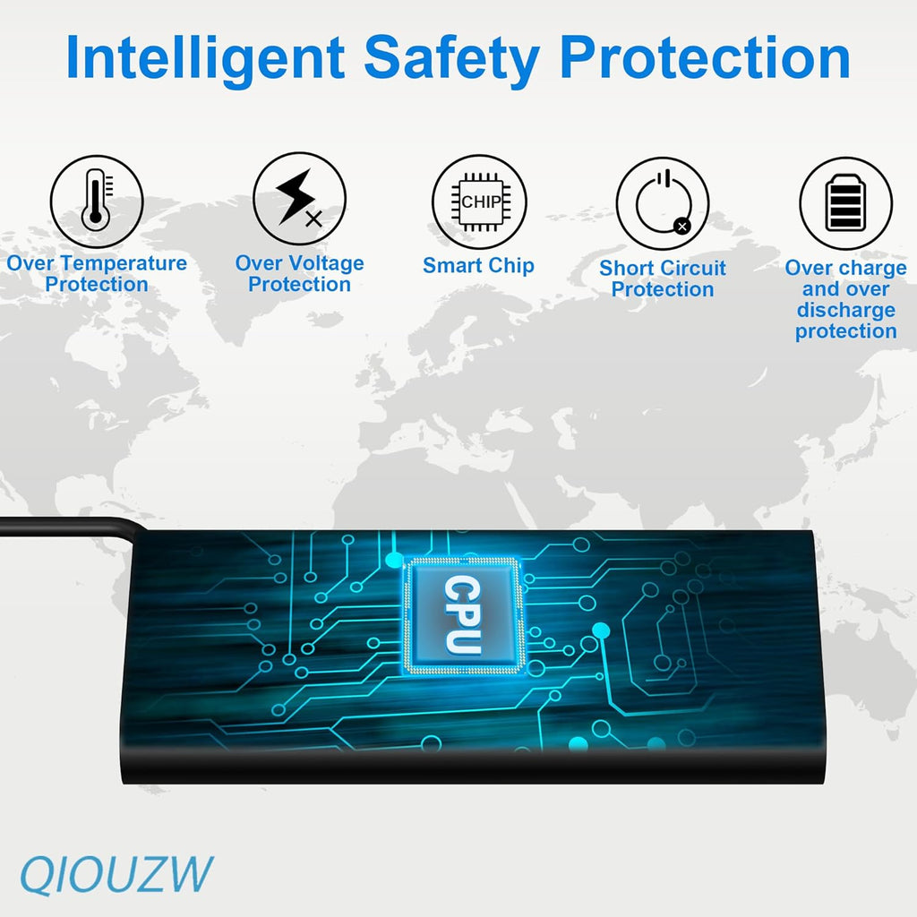 QIOUZW Cargador de portátil delgado USB C de 65 W, compatible con c...