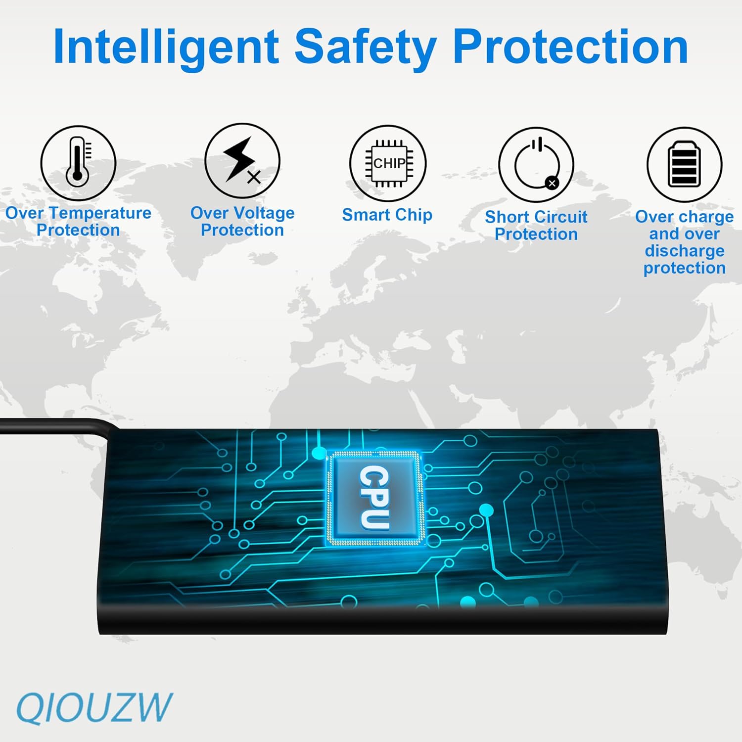 QIOUZW Cargador de portátil delgado USB C de 65 W, compatible con c...
