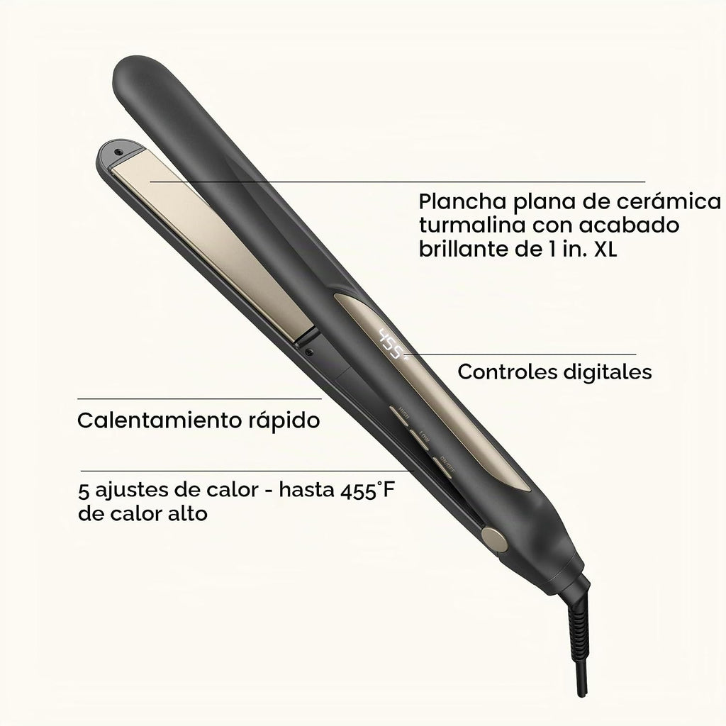 Infiniti PRO CONAIR - Plancha digital de cerámica turmalina XL de 1...