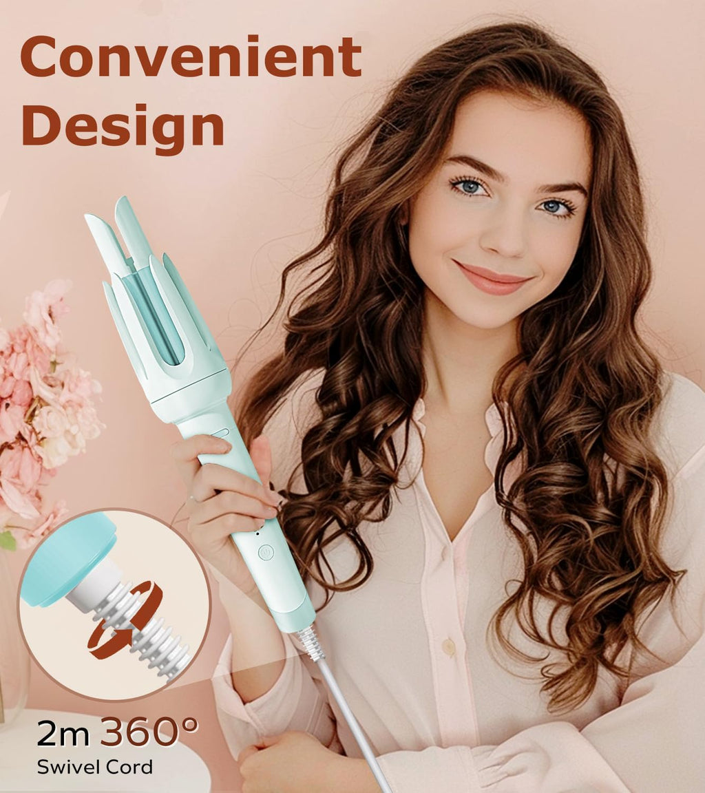 Rizador automático de pelo, rizador automático con 4 temperaturas y...