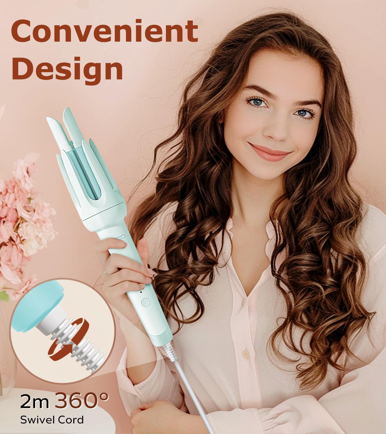 Rizador automático de pelo, rizador automático con 4 temperaturas y...
