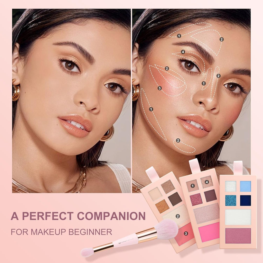 Color Nymph Juego pequeño de paleta de maquillaje para el rostro |...