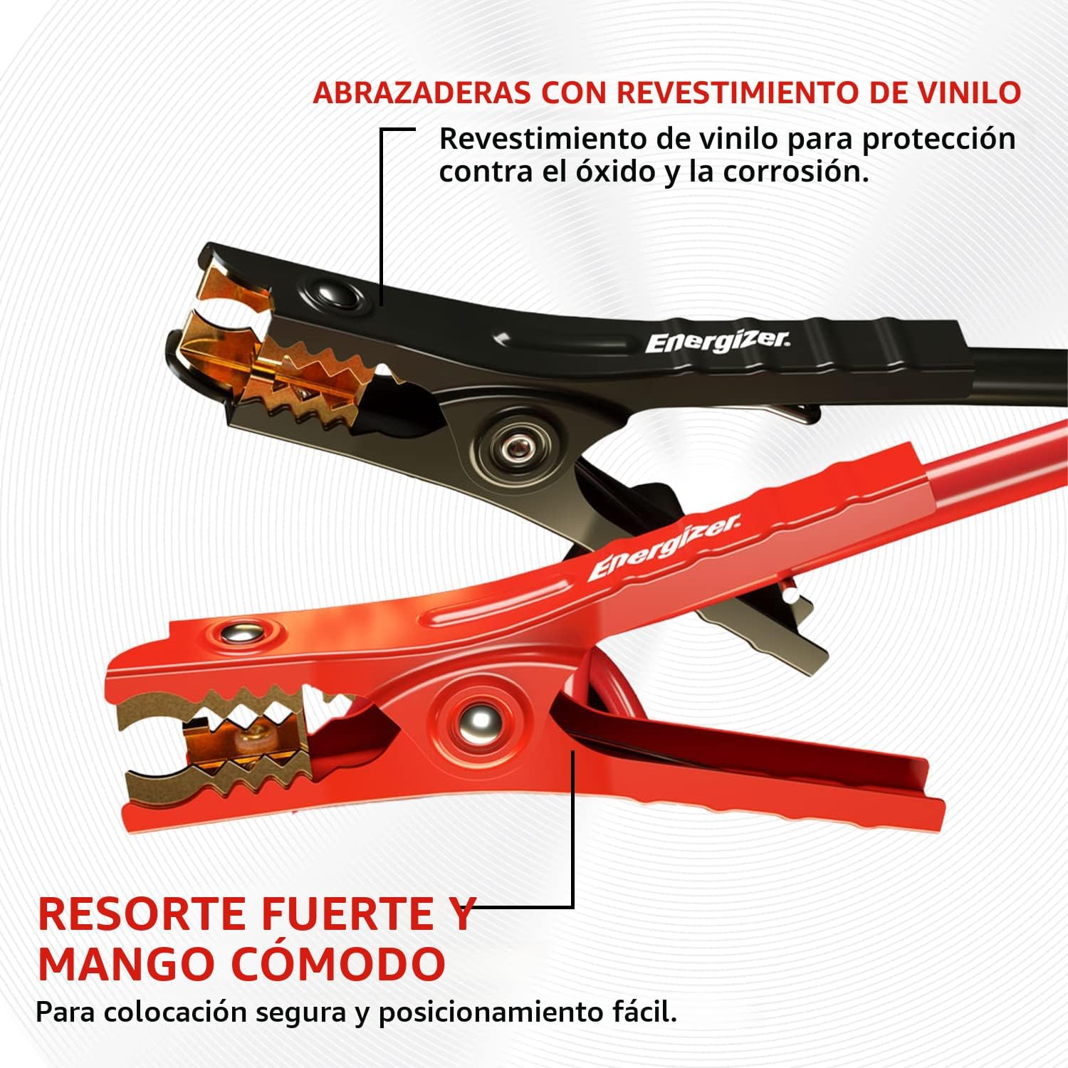 Energizer Cables de puente para batería de automóvil, cables de ref...