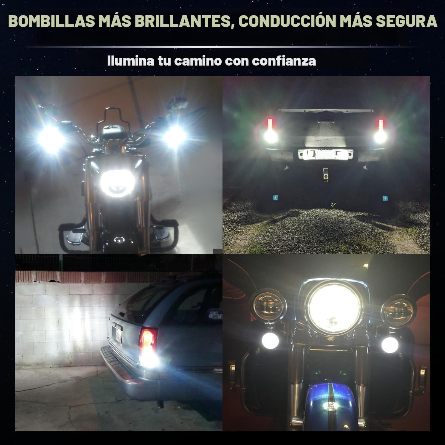 Bombillas LED, con repuestos proyector para luces traseras de apoyo...