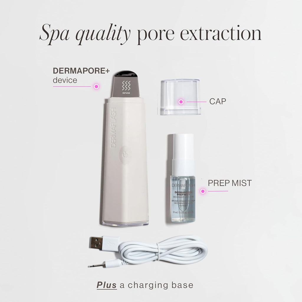 DERMAFLASH DERMAPORE+ Dispositivo de cuidado de la piel, extractor...