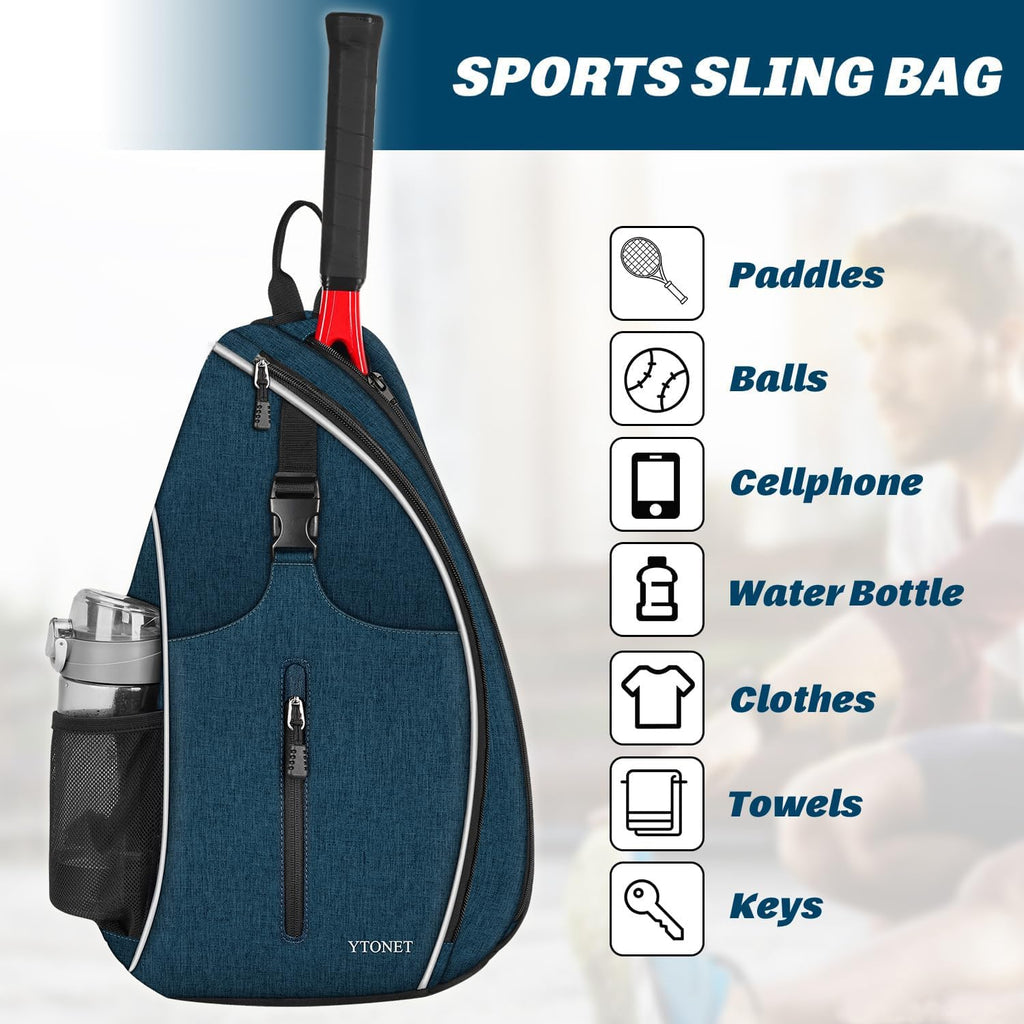 Ytonet - Bolsa de tenis, mochila de tenis para colgarse, bandolera...