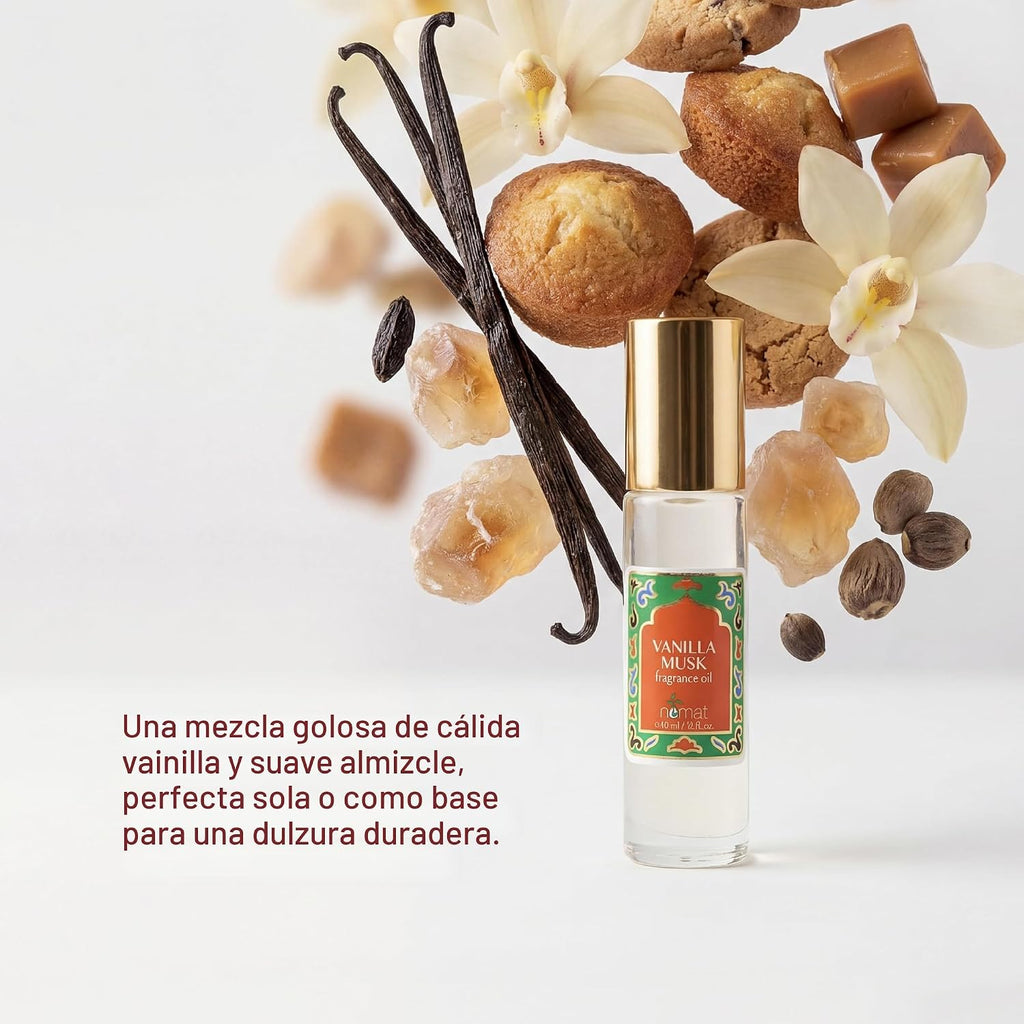 Aceite de Perfume de Vainilla y Almizcle Roll-On - Aceite de Fragan...