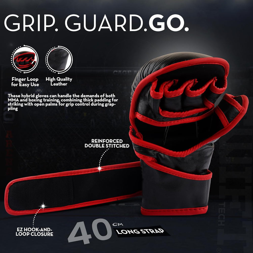 SwiftTechSports - Guantes de cuero de calidad profesional para homb...
