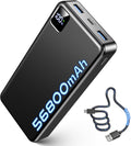 Cargador portátil, batería de 56800 mAh, cargador de teléfono portá...