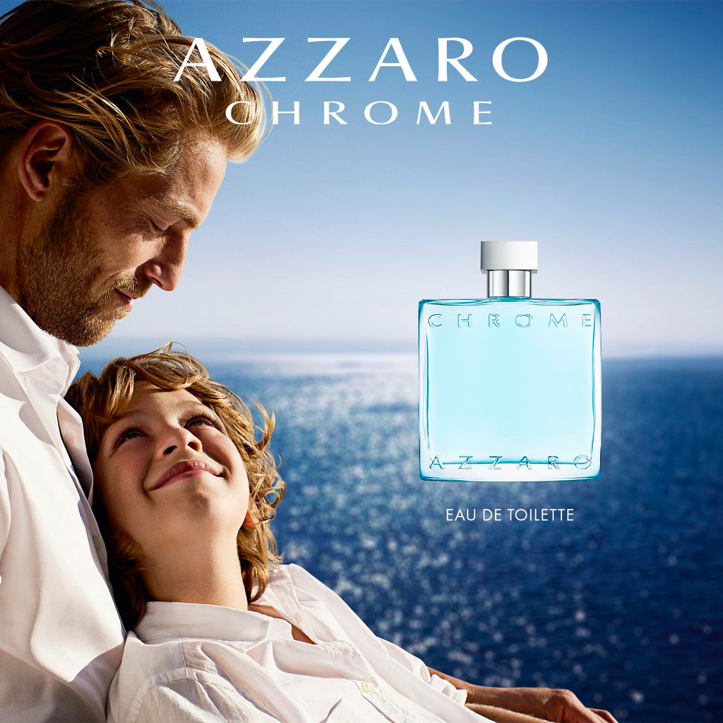 Azzaro Eau de Toilette cromado, colonia acuática fresca para hombre...