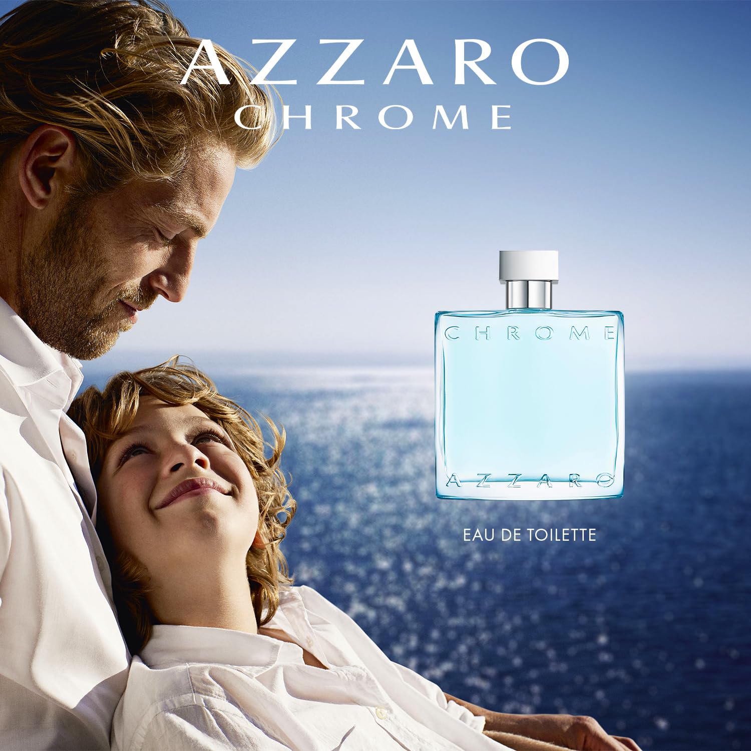 Azzaro Eau de Toilette cromado, colonia acuática fresca para hombre...