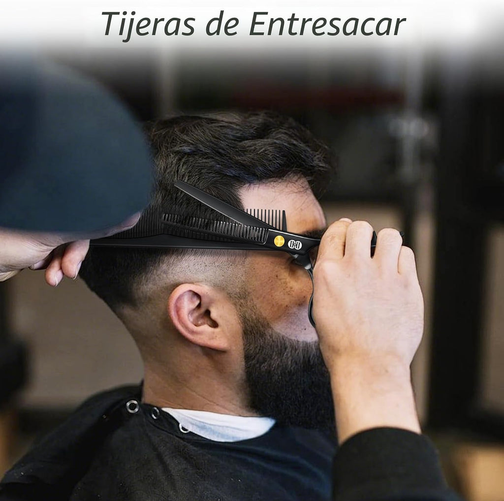 CIICII Kit de Tijeras de Corte de Pelo, Set Profesional de Tijeras...