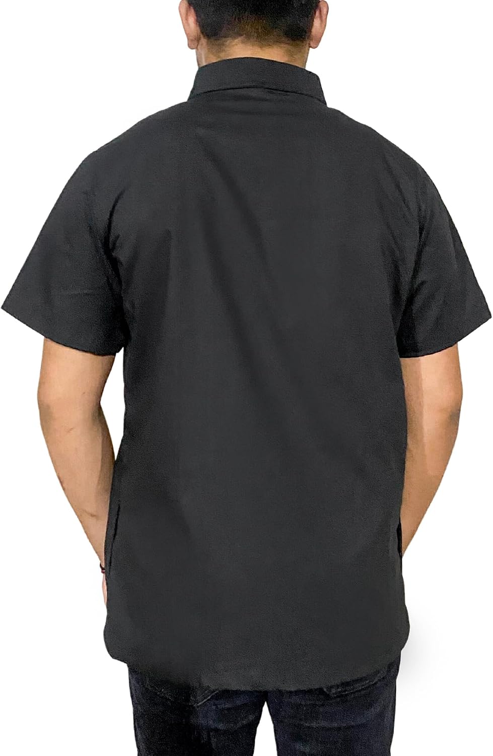 Chaqueta de peluquero profesional Camisa de media manga para hombre...