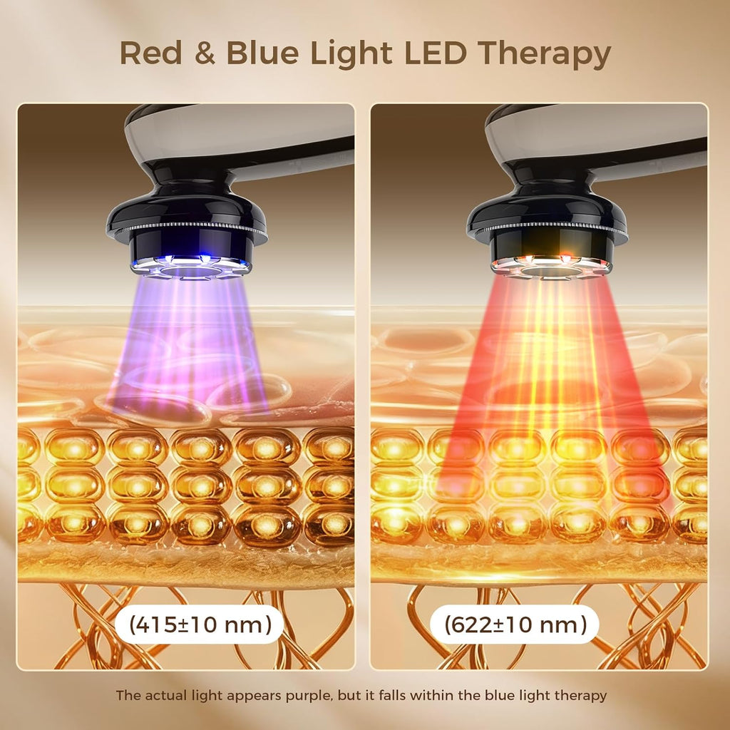 FyneLook Dispositivo facial de microcorriente con terapia de luz ro...
