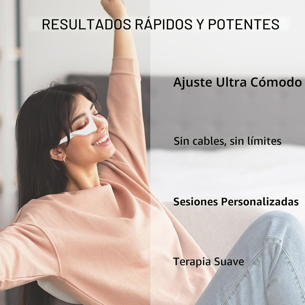 CNBHEABY Dispositivo de terapia de luz roja debajo de los ojos, dis...