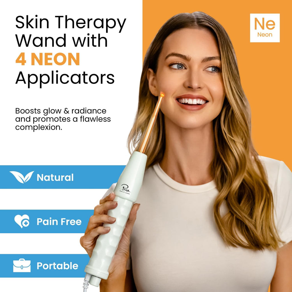 Pure Daily Care NuDerma Varita Manual para Terapia de la Piel con N...