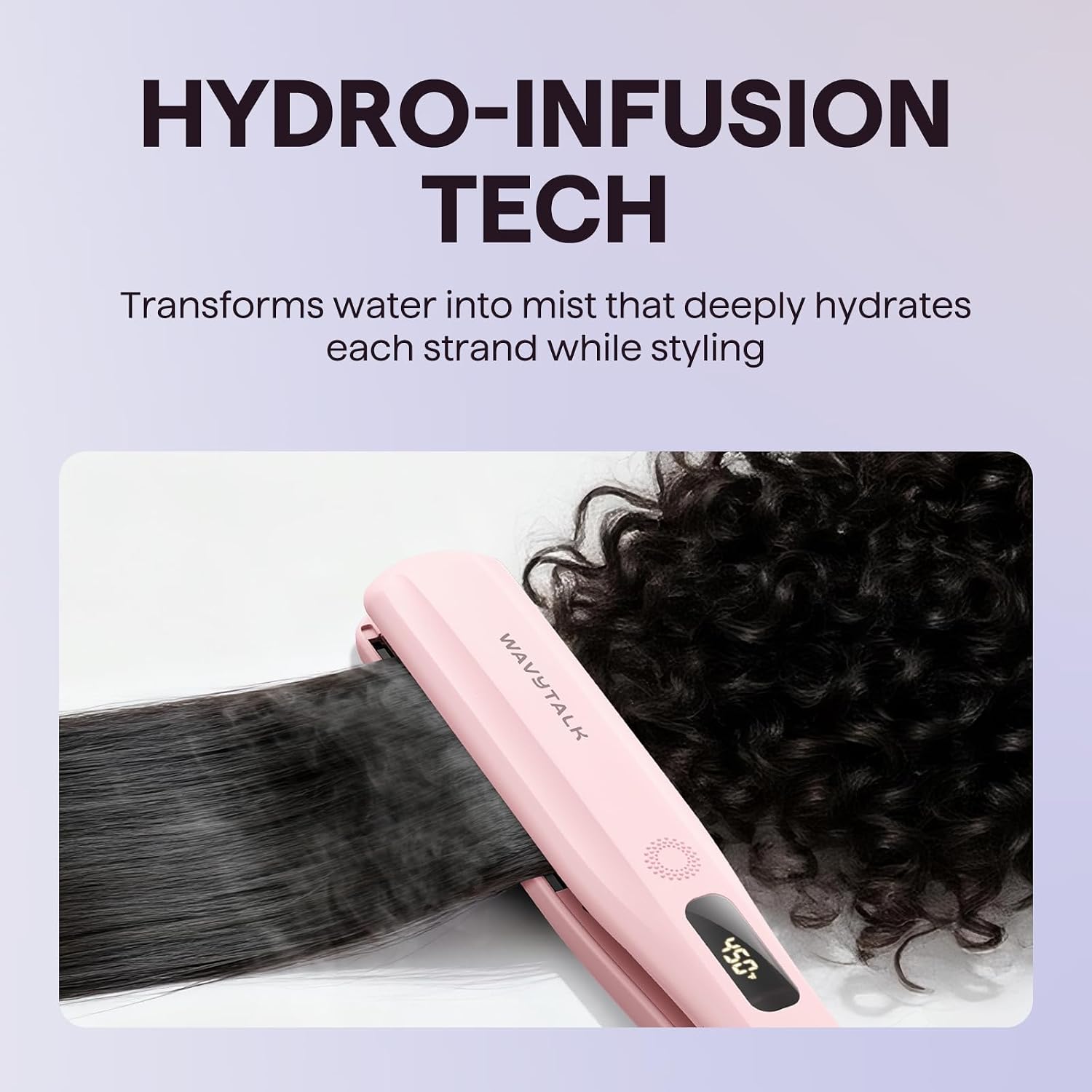 Wavytalk Plancha de pelo a vapor, sesión de vapor, reduce el daño,...