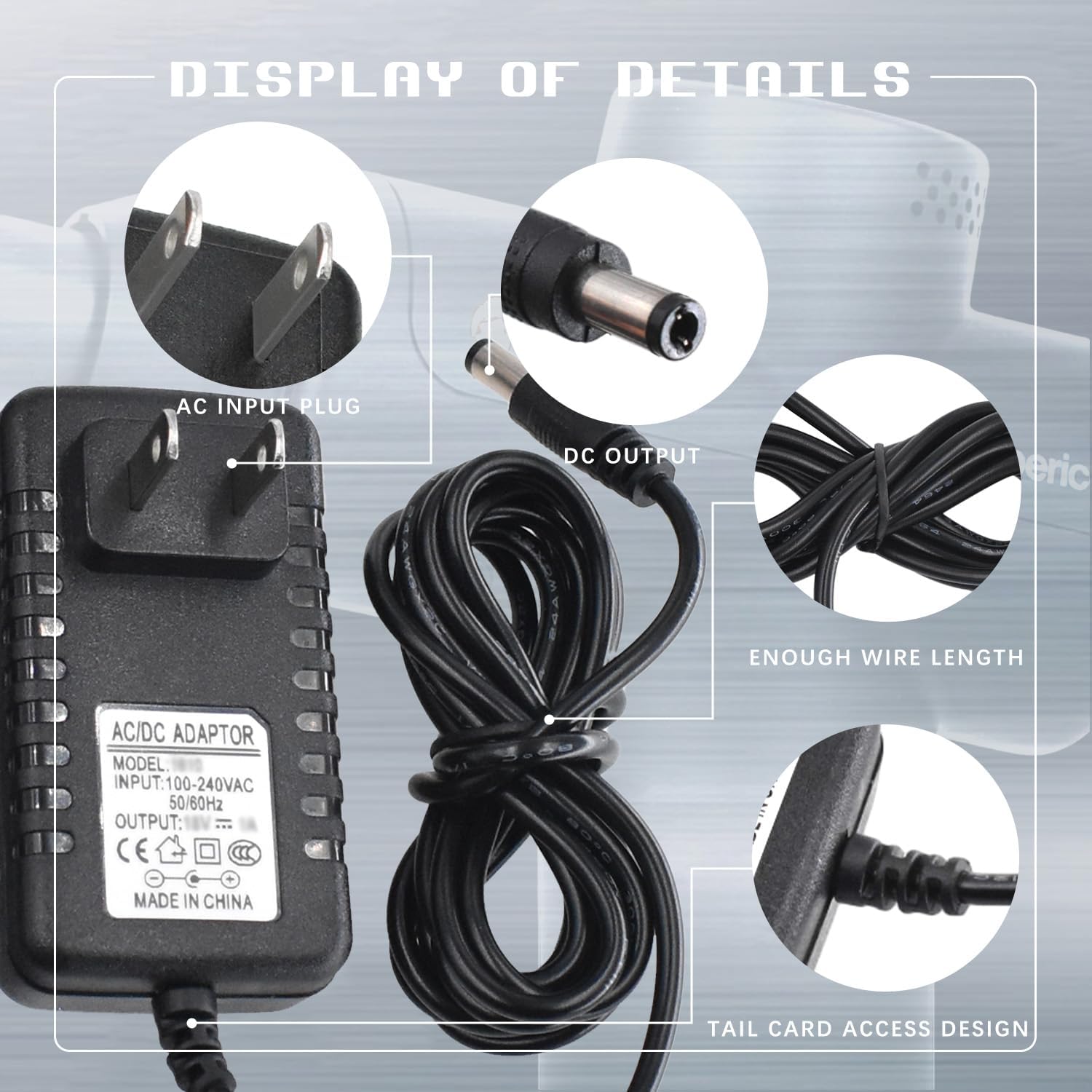 Pinkind Cargador de repuesto de 18 V para Hypervolt 2\/2 Pro\/Go\/G...