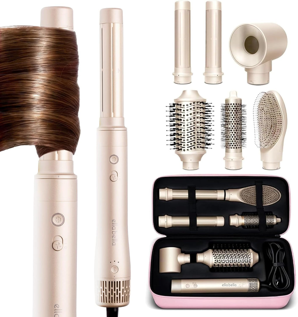 ELLA BELLA® Estilizador profesional de aire caliente 6 en 1 \u2022...