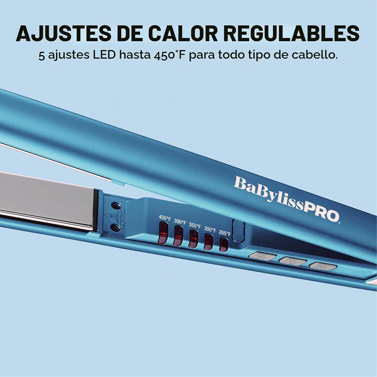 Plancha de pelo ultra elegante BabylissPRO Nano Titanium, plancha p...