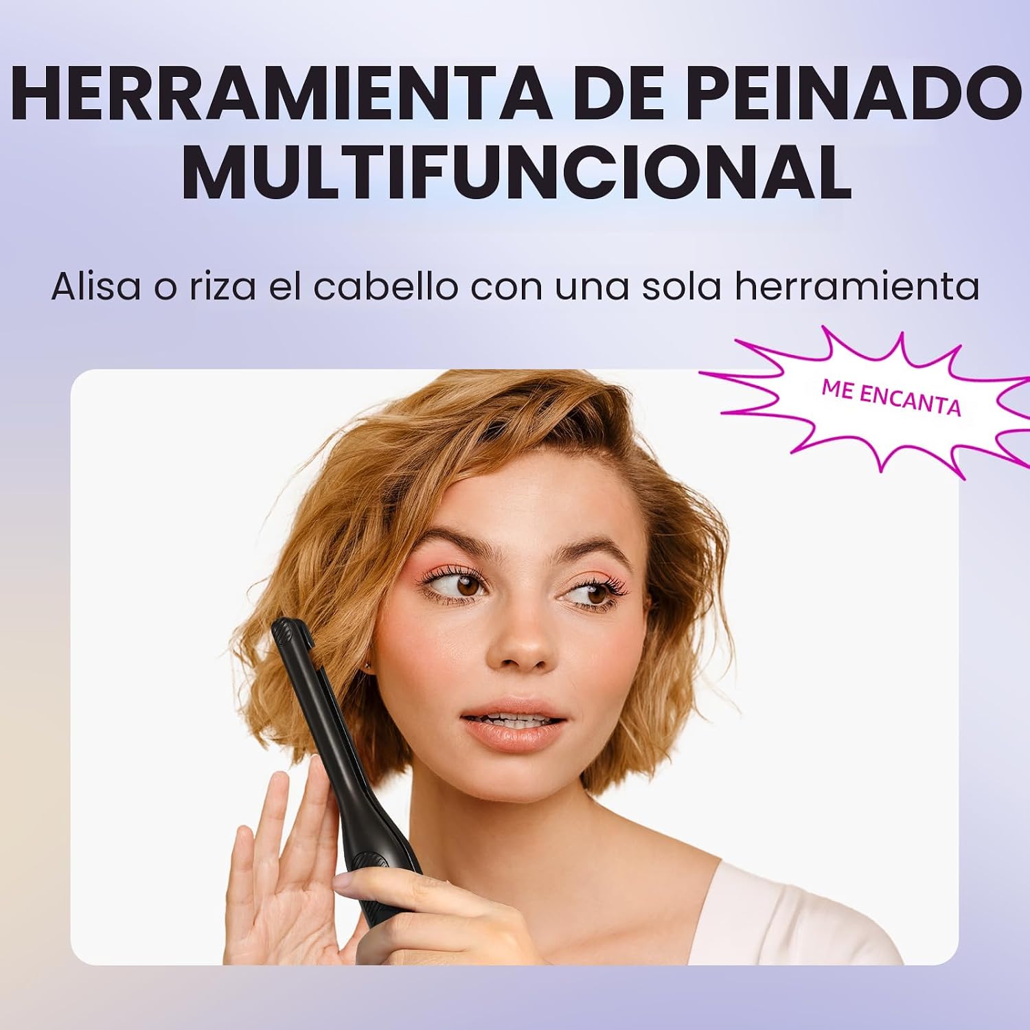 Wavytalk Plancha plana tipo lápiz, plancha pequeña de 3\/10 pulgada...