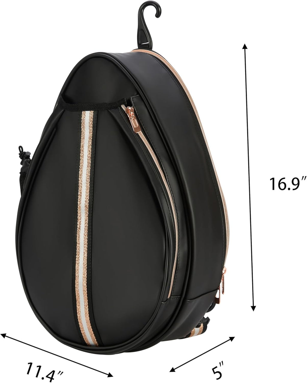 Uriyesobida Mochila de Tenis Cruzada de un Hombro de PU Blanco para...