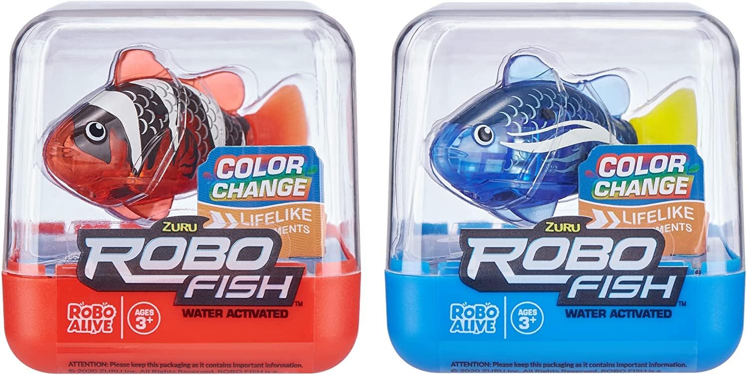 Robo Alive Pez Robótico Robo Fish Peces Robóticos Nadadores (Azul +...