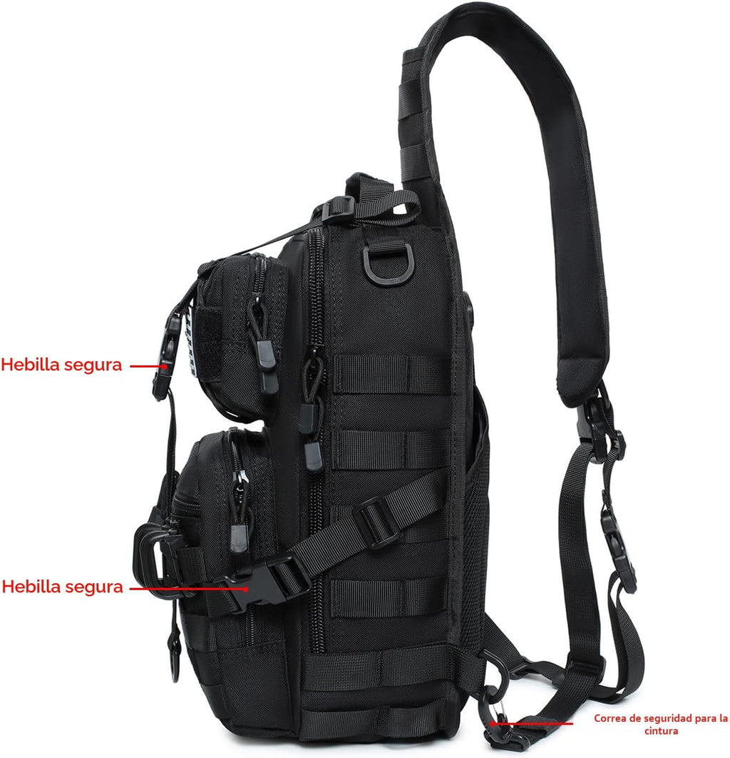 Lemubeane Mochila Táctica con Bandolera Militar Mochila al Hombro M...