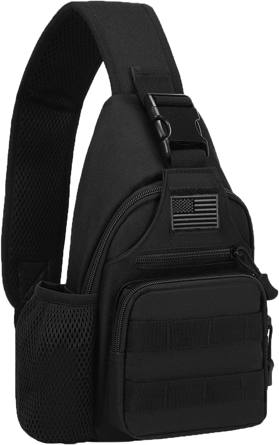 ZHIERNA Mochila Táctica de Bandolera con Soporte para Botella de Ag...