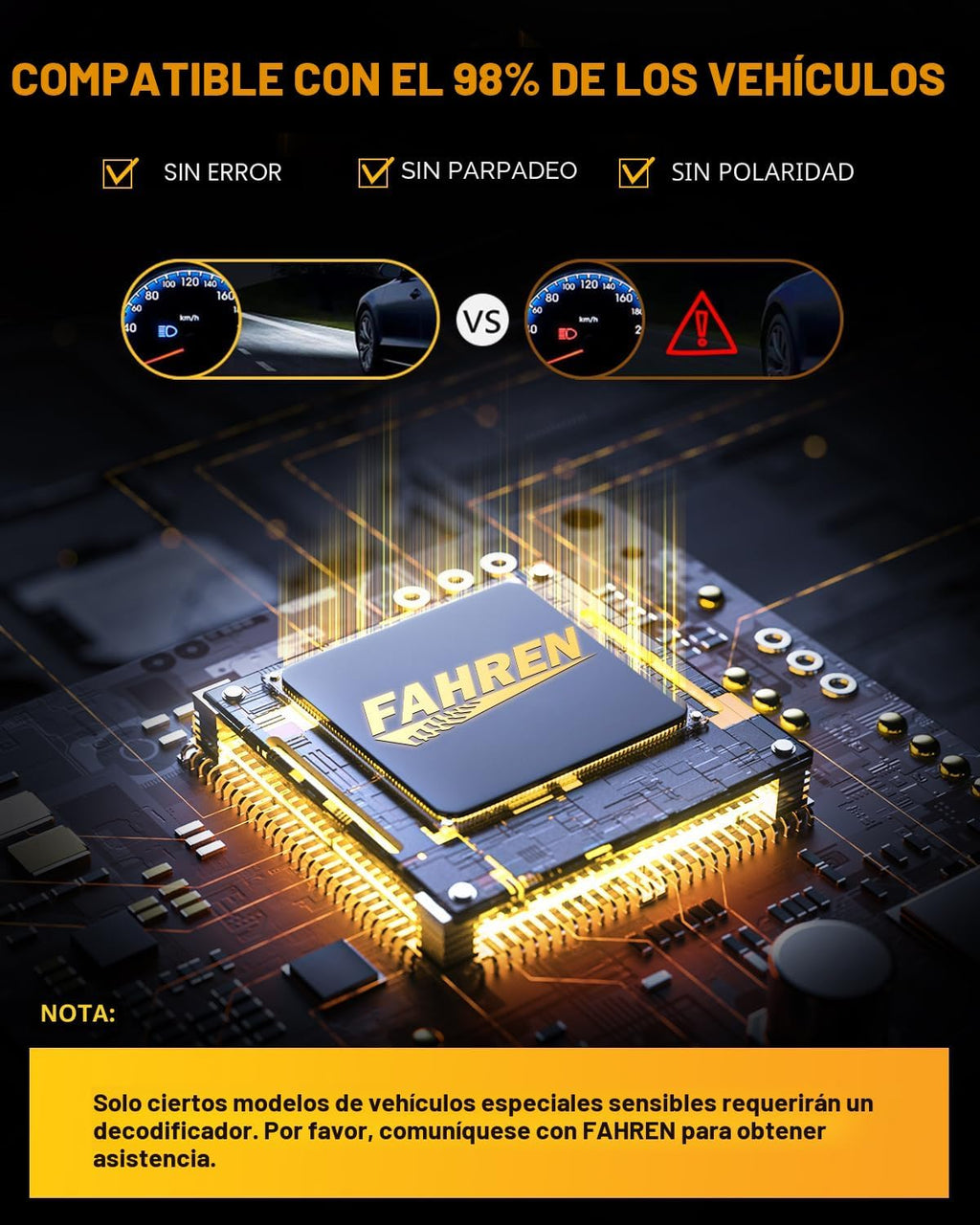FORENNER Bombillas H13\/9008 mejoradas 2026 de luz alta\/baja, 5000...