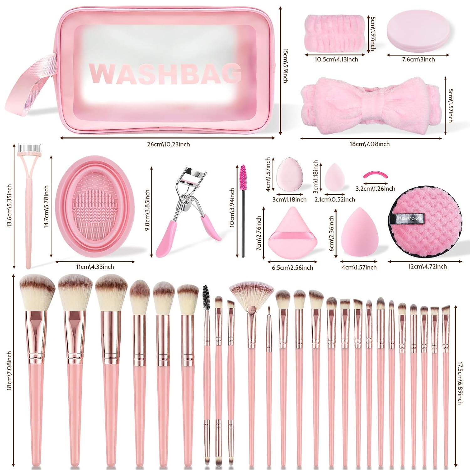 Juego de 80 brochas de maquillaje, juego de brochas de maquillaje p...