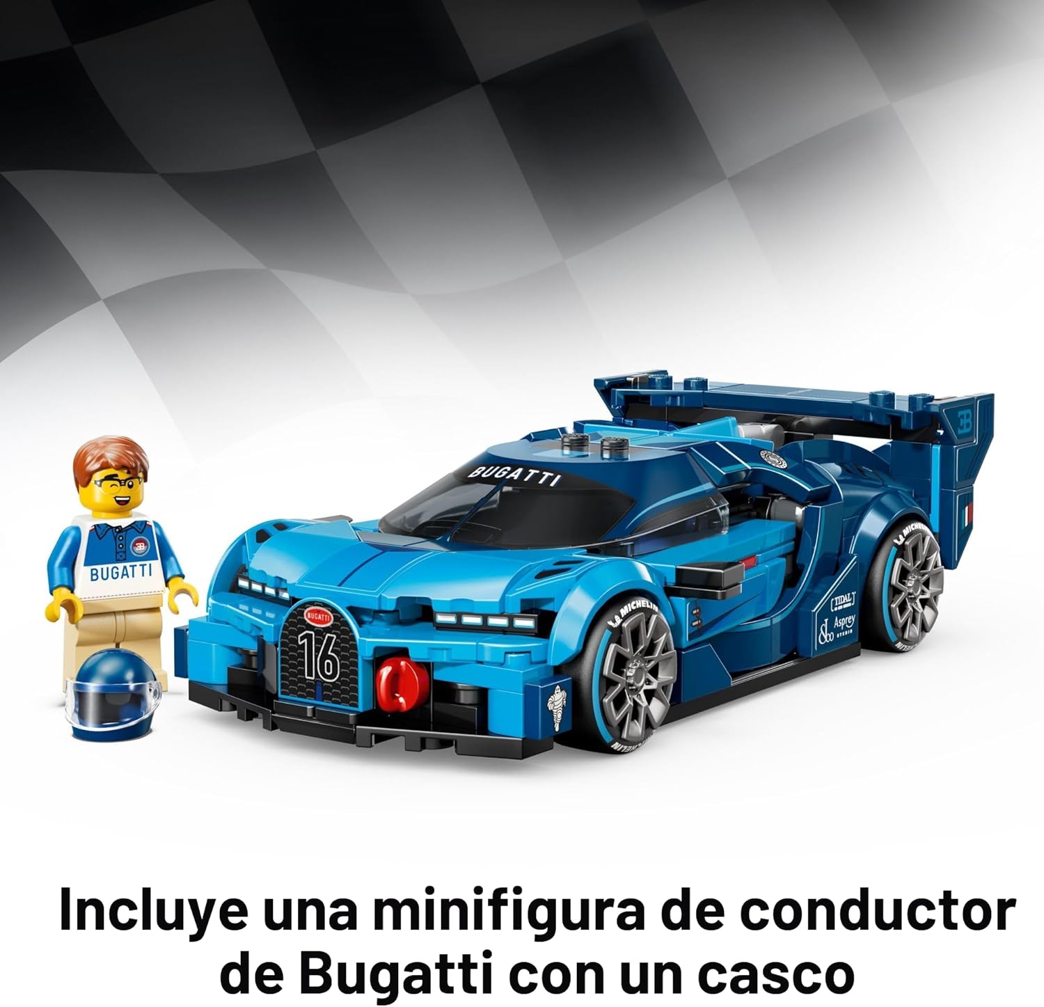 LEGO Speed Champions Bugatti Vision Gran Turismo Hyper Sports Car B...