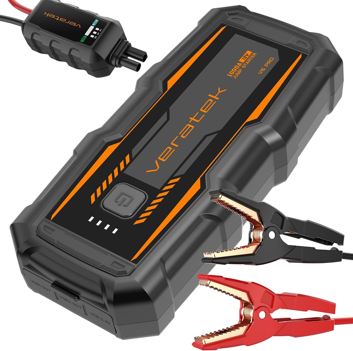 Veratek V6 Pro 1000A Arrancador de Batería de Coche Portátil (6.0L...