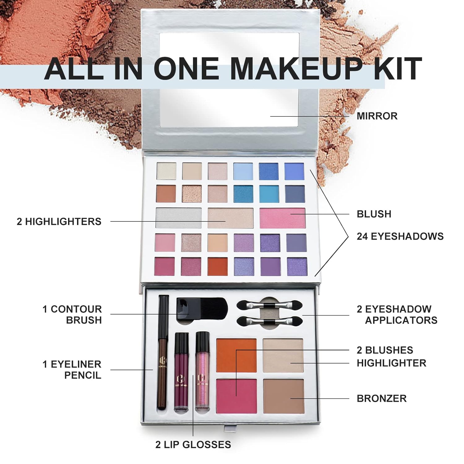 Color Nymph Kit de maquillaje para adolescentes, kit de maquillaje...
