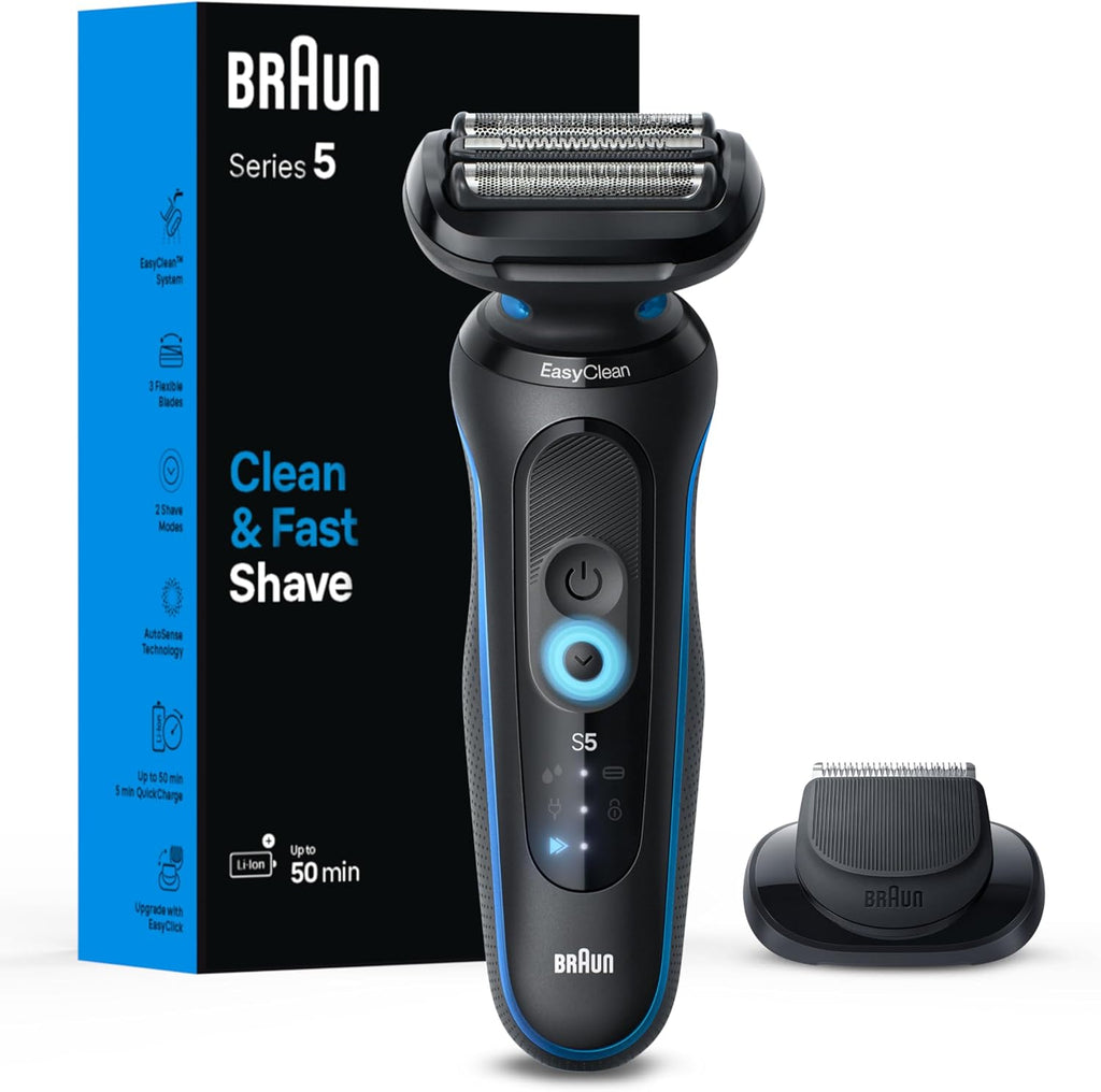 Braun Afeitadora eléctrica para hombres, Serie 5 5118s, Impermeable...
