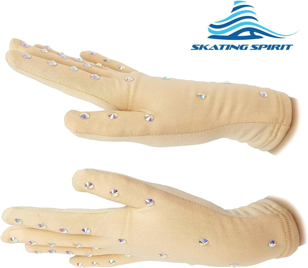 Skating Spirit Guantes térmicos de competición de patinaje artístic...