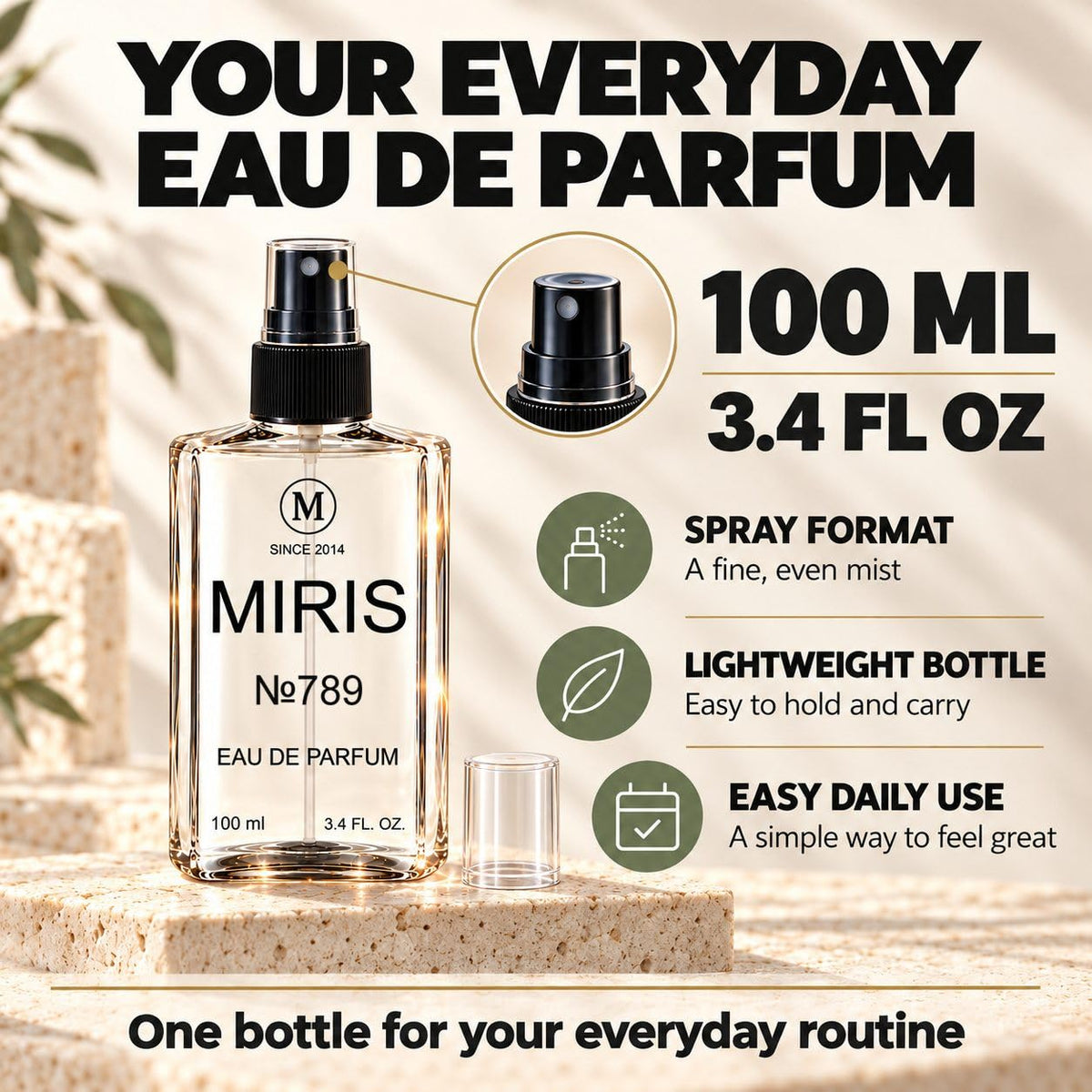MIRIS No. 789, Inspired by Flower, Eau de Parfum de larga duración...