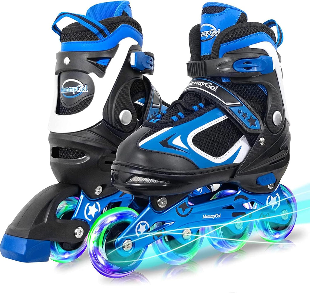 MammyGol Patines en línea ajustables para niños y niñas, patines co...